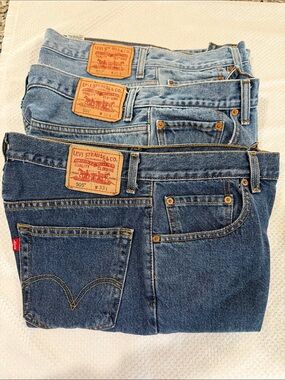 Levi's Blue Denim Jeans Shorts Trio - Mixed Blue Washes
2 - 505 / 1- 550